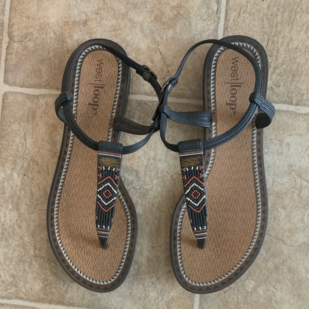 Beaded Gladiator Sandals